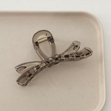 블루씨티 페리얼 리본 반묶음 올림머리 헤어 집게핀