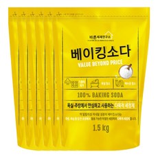 바른세제연구소 베이킹소다 1.5kg X 6개