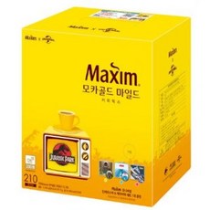 맥심 모카골드 커피믹스 210T+틴게이스백&캐리어택세트/화이트골드210T+유니버셜담요1개 랜덤증증, 1.모카골드210T+틴케이스백 랜덤증정