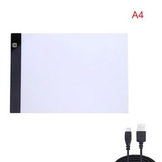 밝기조절 LED라이트 눈보호 드로잉패드 보드패드 드로잉 트레이싱박스 다이아몬드 A3 A4 A5 3 단계, [01] A5 Black