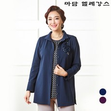 마담엘레강스 샤론 코사지 포인트 재킷+샤론 티블라우스 2종