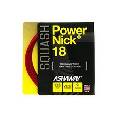 Ashaway POWERNICK 18 스쿼시 끈 스트립 선 세트 Ashaway POWERNICK 18 Squa