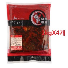 원하프고들빼기지4kg(1kgX4)/단지푸드, 1kg, 4개