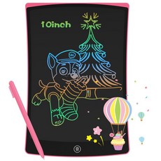 LCD 스크린 전자 드로잉 보드 디지털 그래픽 태블릿 필기 패드 펜 10 인치, 03 rainrow pink, 1개
