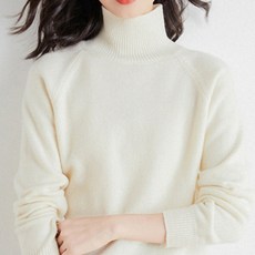 데일로엔 여성용 부드러운 비스코스 여성 긴팔 목폴라
