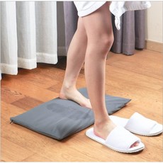 블루캐슬 규조토 욕실 발매트, 연그레이