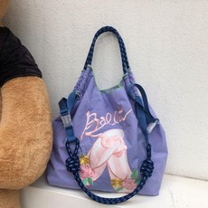 자수 바스락 M 볼엔체인 스누피 에코백 명품