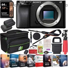 Sony a6100 Mirrorless Camera 4K APS-C Body Only Interchangeable Lens Camera ILCE-6100B Bundle with, One Color_One Size, 상세 설명 참조0, 상세 설명 참조0