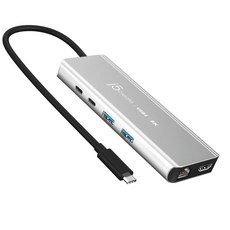 USB4 C타입 HDMI 기가비트 랜카드 6 in 1 멀티 허브 JCD403