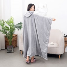 입는이불 날다람쥐 전신 담요 밍크 집순이 후드 블랑캣, AS_140cm