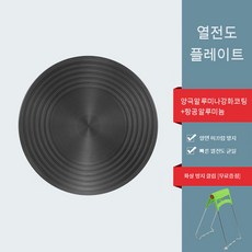열전도 플레이트 핫플레이트 에나멜 가스레인지 블랙, 한개옵션1, 4mm / 28cm