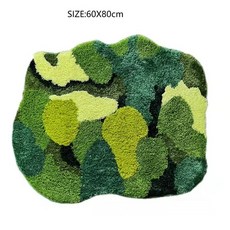 럭셔리 녹색 이끼 요정 러그 터프팅 홈 데코 얽힌 카펫 거실 조경 파티오 바닥 매트 집들이, CHINA, Natural Garden