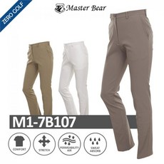 마스터베어 포켓 포인트 자수 골프 팬츠 Model No M1 7B107