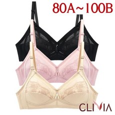 크리비아 80A 100B 노와이어 무빙 자수마담브라1종 CBR1765