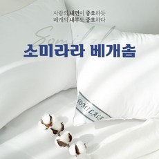 마이크로 다운필 두줄 한줄 경추 항균 호텔 베개솜
