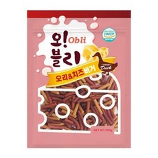 반려견 건강 간식 오리&치즈버거 100g 보양식 멍멍이 트릿 대체육 개 - 강아지보양식