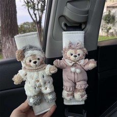 벨트소품 카테리어 휴지케이스 50대여성 자동차용품 어깨패드 액세서리 6종, 1개, 블랙색 짧은 털 플러시 로즈 단품