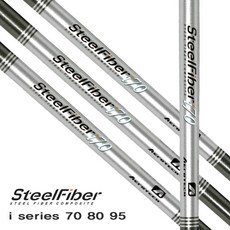 에어로테크 Steelfiber 스틸파이버 i-시리즈 i-70 i-80 i-95 카본 아이언 샤프트, 팁-370 페러럴 타입, 스틸파이버 i-80, R