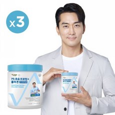 [NEW] PS 초유 프로틴+콜라겐 프리미엄 3통 / 스푼3+보틀1, 상세설명 참조, 없음