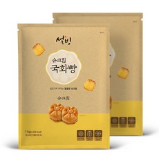 설빙 추억의 국화빵 슈크림 1kg 달달해요, 2개