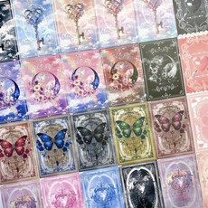 [100장] 포카 바인더 대지 세트 포토카드 키링 뒷대지 폴꾸 탑꾸, B세트