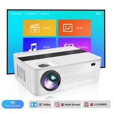 셀리몽 374332 YERSIDA 풀 HD 네이티브 1080P 프로젝터 5G 와이파이 블루투스 지원 4K 영화 9500 루멘 휴대폰 홈 시네마 비머용, Basic Version_EU 플러그