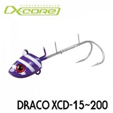 [엑스코어] DRACO 드라코 갈치 텐야 지그헤드 5컬러 갈치채비, 15g, 오렌지 글로우