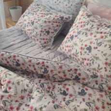 루카 면 극세사 Q 차렵이불+베개 세트