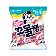 오리온 왕꿈틀이 꼬물탱 미니젤리 50p, 600g, 2개