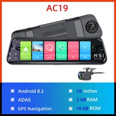 영어 설명서 4G ADAS Android Mirror 차량 녹화기 GPS 내비게이션 12인치 후면 DVR 1080P 운전 기록기 WiFi 원격 모니터링, AC19
