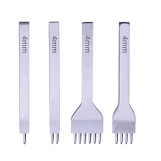 가죽공예 4종 치즐 4mm 치즐세트 가죽수공도구, 1개 1개