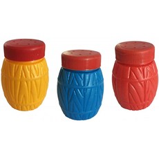 3 팩 멕시코산 소금 쉐이커 - 바렐 쉐이프 소금 쉐이커 - 살레로스 멕시코산 - 살레로스 드 바릴리토 - 세트 드 3 - 모듬 컬러, 단일옵션