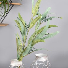 [마쉬매리골드]조화 고속터미널꽃시장 난초잎 오키드 조화 90cm, GREEN (LY010391)