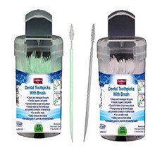 Oral Care Dental Brush Teeth Pick Plastic Teeth Floss Toothpick 300 Count (Color May Vary) Oral Care, 1