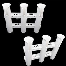 Royalways 2Pcs 트리플 3로드 홀더 랙 레스트 소켓 마운트 보트 / 낚시 / 보관 / 유료, 1개