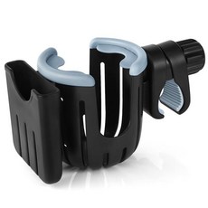 컵 홀더 차 정리함 확장 휴대폰 자전거 유모차용 2in1 유니버설 음료 핑크색 포함, Black Grey, A, 1개