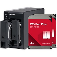 4TB 저장 용량의 QNAP 2 Bay DAS USB 3.2 Gen Type C 사전 구성된 RAID 1 Seagate IronWolf HDD 번들 TR-002-24 ST US, 2 Bay_Western Digital - ironwolf4tb