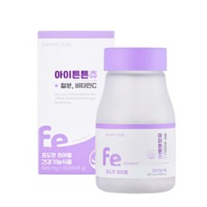 해피토리 아이튼튼츄 800mg 60정 철분 비타민 C 포도맛 츄어블, 상세페이지 참조, 상세페이지 참조, 상세페이지 참조