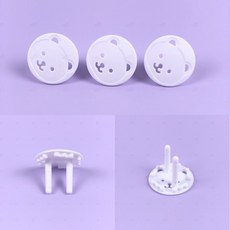 귀여운 곰돌이 콘센트 마개 안전 커버 감전 먼지 방지, 1개