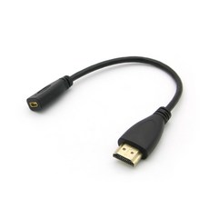 Micro HDMI to HDMI 젠더 20cm ID005 - minisdhdmiplayer