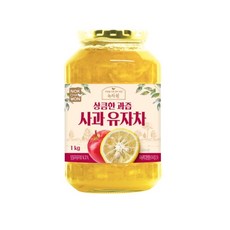 녹차원 사과과즙 유자차 1kg x2개+스티로폼 안전포장, 2개