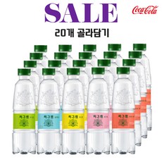 코카콜라 씨그램 피치 비타자몽 라임 레몬 플레인 350ml (총20개) 골라담기, 피치350ml 10개, 피치350ml 10개, 20개