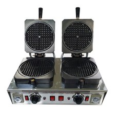 펀코리아 아메리칸 와플 일반사각2구 붕어빵기계 호두과자기계, 와플기계 아메리칸 사각 2구