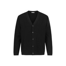 탑텐 24 SS 남자 베이직 브이넥 사선 조직 가디건 BK