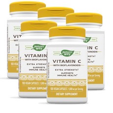 네이처스웨이 비타민C 1000mg 바이오플라보노이드 캡슐 Nature's Way Vitamin C, 100정, 5개