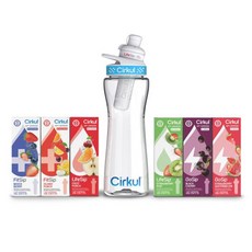 Cirkul 22온스 플라스틱 물병 스타터 키트 6가지 맛 카트리지 포함 |