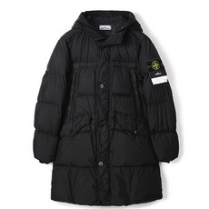 스톤아일랜드 하자/20FW 스톤 크링클랩스 후드롱패딩 블랙731570123