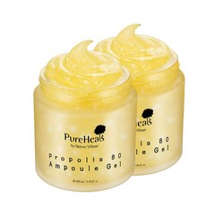 PureHeals 프로폴리스 80 앰플 젤 크림 100ml 대용량 수분크림, 2개