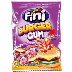 Fini 햄버거 껌, 10개, 80g