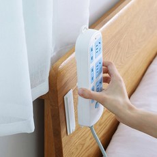 [스윗브릿지] 접착식 벽부착 브라켓 멀티탭 걸이 다용도 거치대, 1개